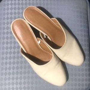 Bone/cream colored clogs